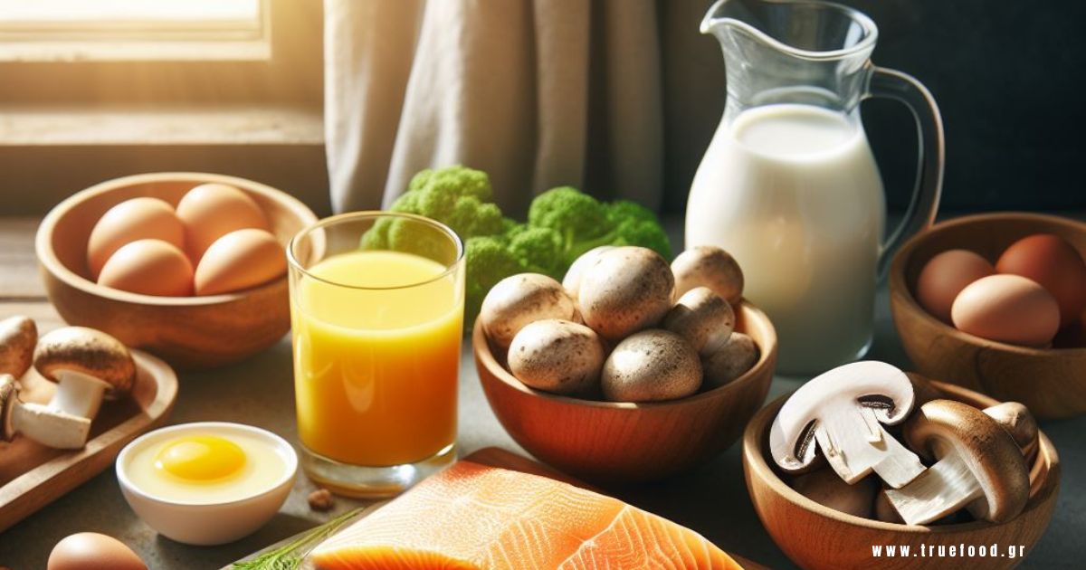 Οι πλουσιότερες τροφές σε Βιταμίνη D: αυγό, ψάρια, τυρί, συκώτι, μανιτάρια